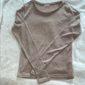 NWOT Free People Intimately Rose Pink Shimmer Top